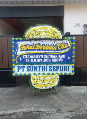 Papan Bunga Duka di Probolinggo